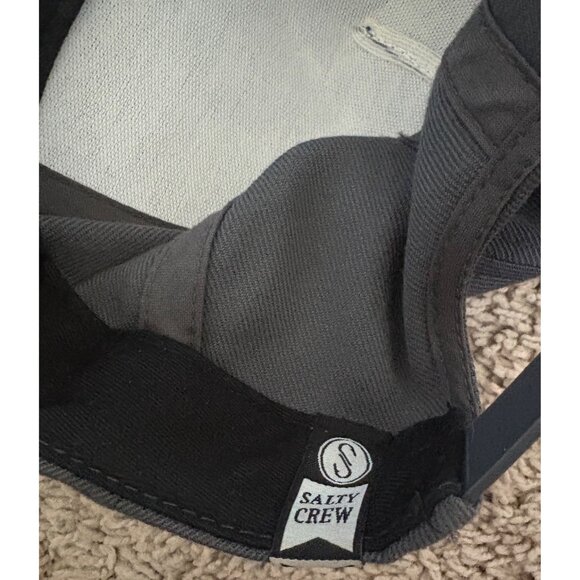 Salty Crew The Classics Grey Green Snapback Adjustable Flat Brimmed Trucker Hat - Picture 5 of 6